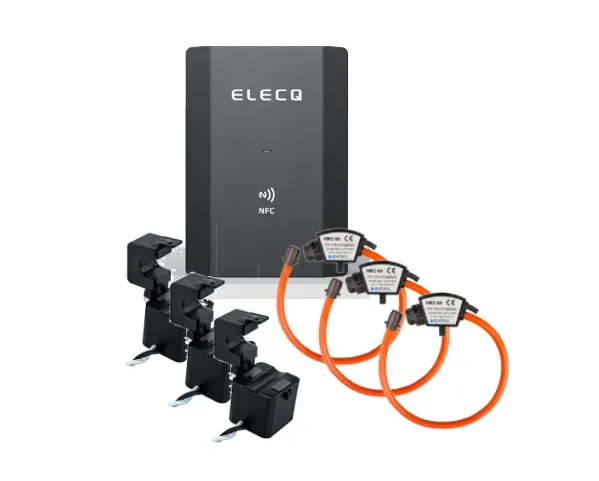 Elecq Power Monitor Set mit 3 Stromwandler (100 A / 100 mA)